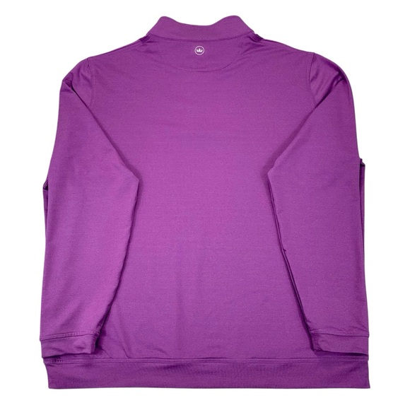Peter Millar 2XL Southern Highlands Golf Quarter Zip Purple Performance - Picture 3 of 6